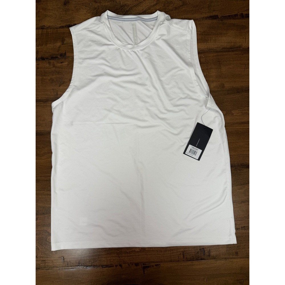Ten Thousand Interval Muscle Tank Top White Mens Medium NWT